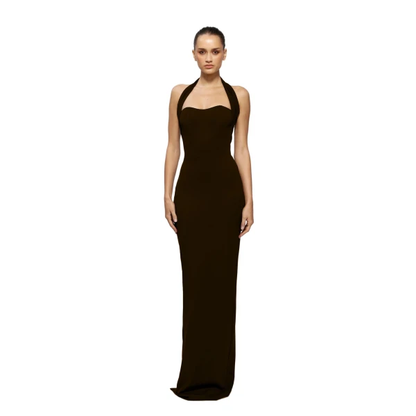 Marian Gown in Coffee