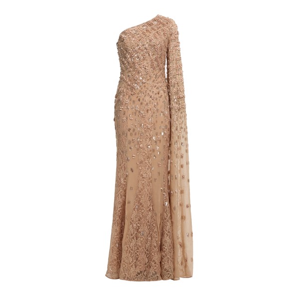 Elie Saab Bead Embroidered Long Dress
