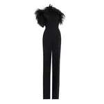 Elie Saab Cady & Feathers Jumpsuit