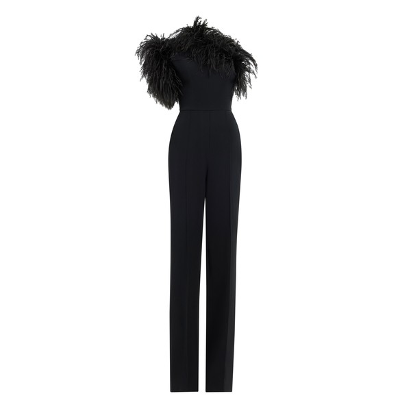 Elie Saab Cady & Feathers Jumpsuit