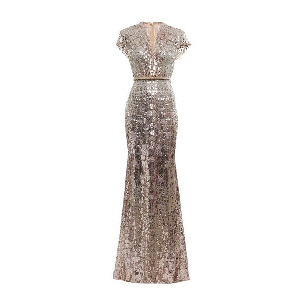 Elie Saab Sequin Embroidered Long Dress