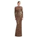Elie Saab Sequin Embroidered Long Dress