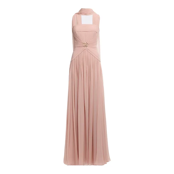 Strapless Silk Long Dress
