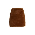 Essentiel Antwerp Brown reversible faux fur mini skirt Brown reversible faux fur mini skirt