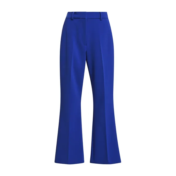 Cobalt blue flared tailored pants