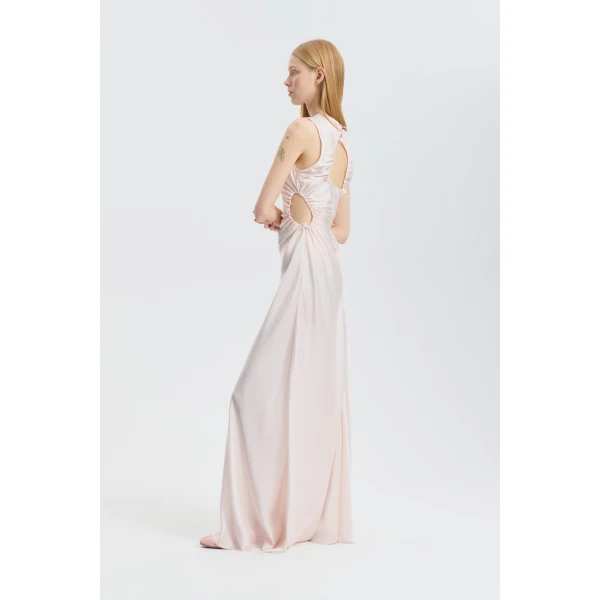 pink gown