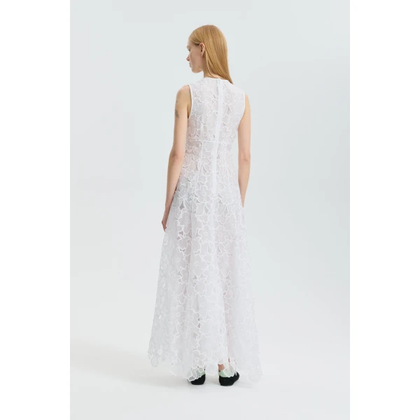 white gown