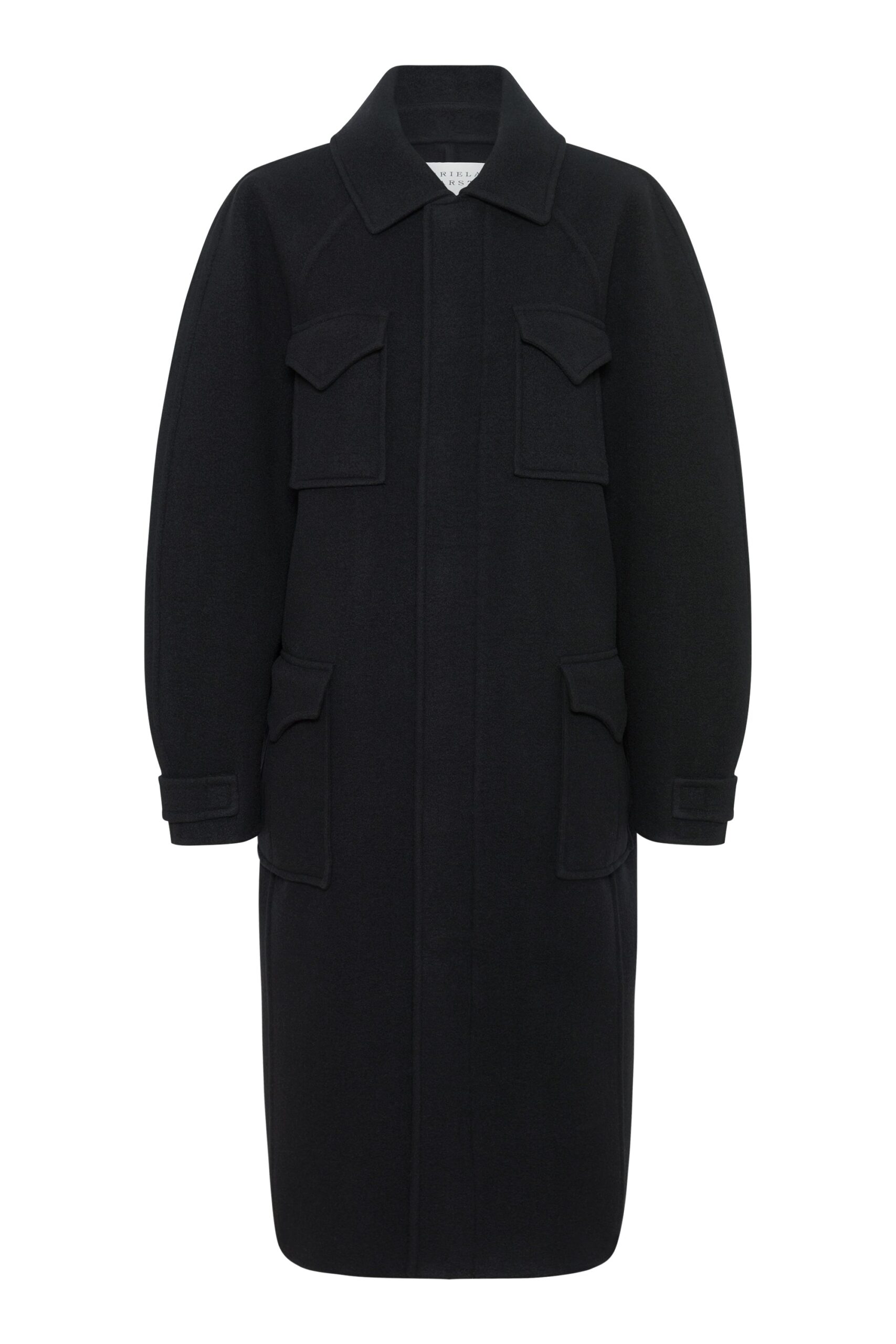 Gabriela Hearst Arbor Cocoon Coat in Black Cashmere Felt gabriela hearst coat