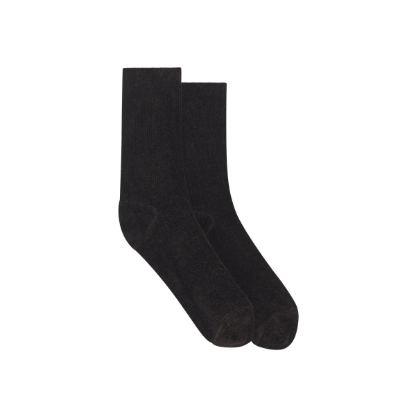 Brio Knit Socks in Chocolate Silk
