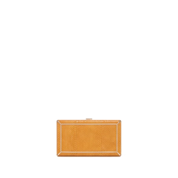 Callas Clutch in Saffron Snakeskin
