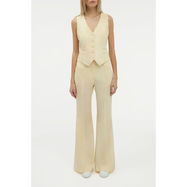 gabriela hearst vest ivory