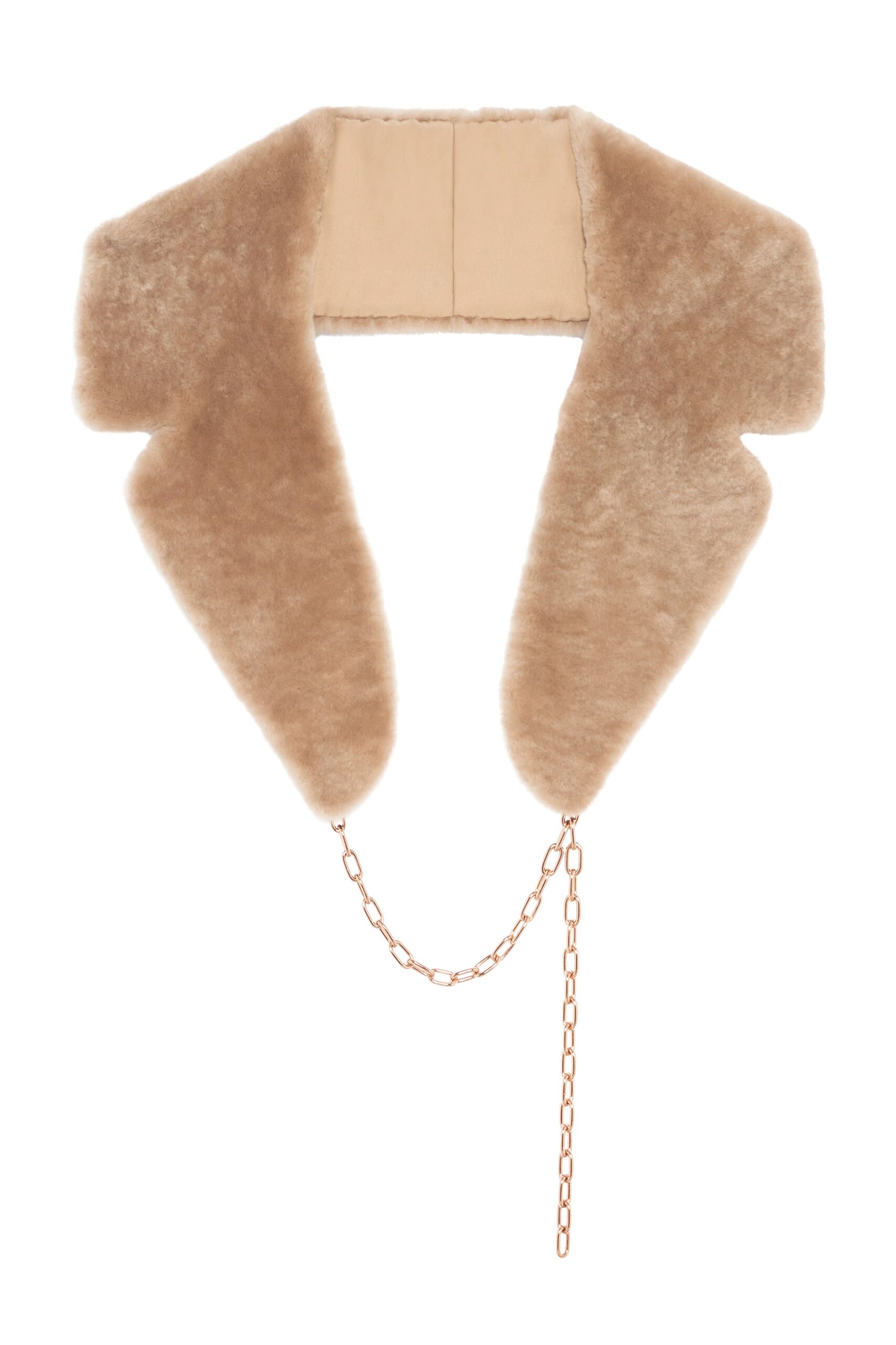 Gabriela Hearst Demeter Coat Collar in Champagne Shearling gabriela hearst collar