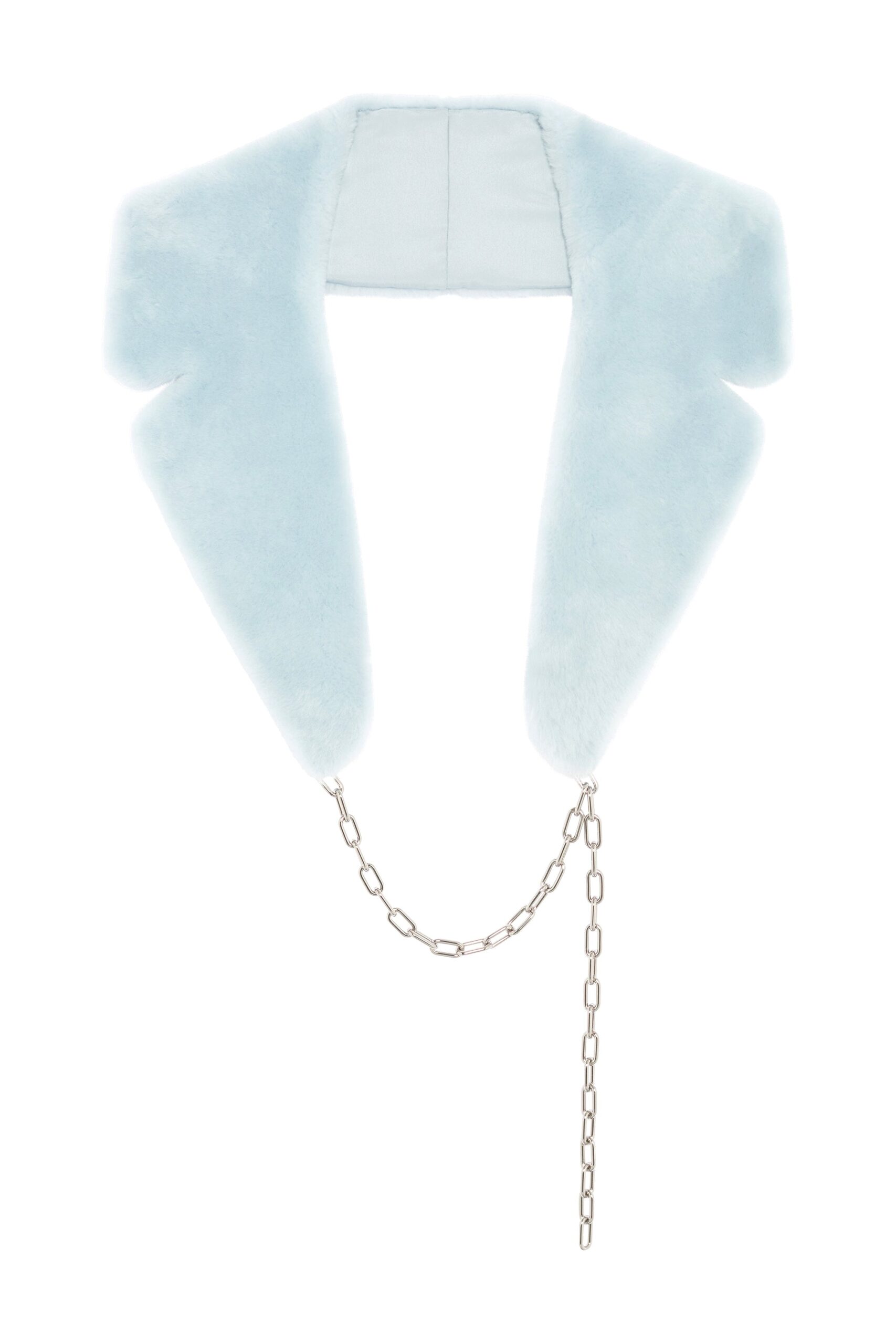 Gabriela Hearst Demeter Coat Collar in Light Blue Shearling gabriela hearst collar