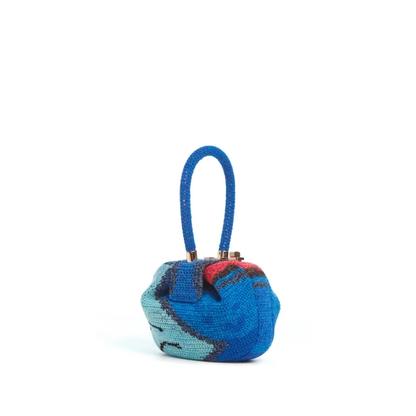 Demi Bag in Air Multi Crochet Cashmere