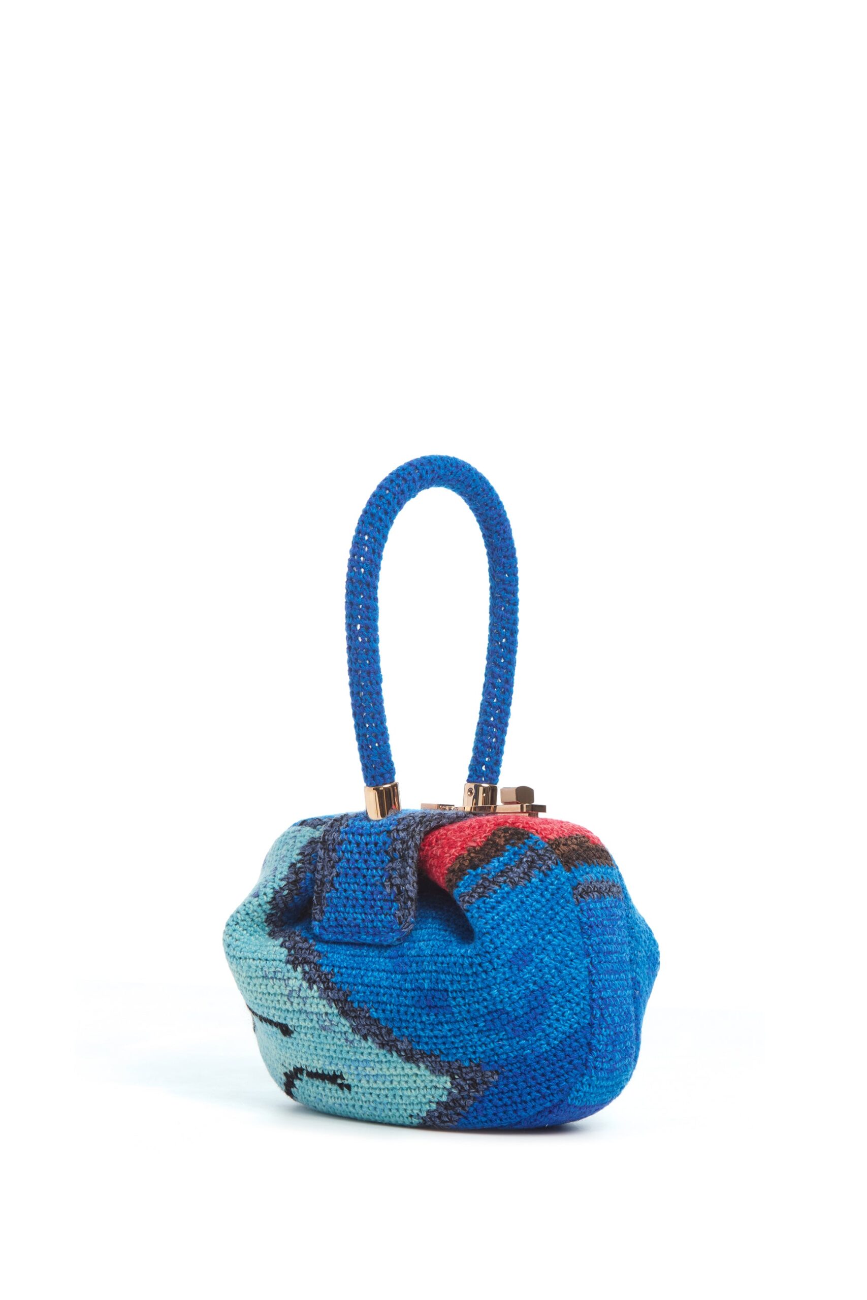 Gabriela Hearst Demi Bag in Air Multi Crochet Cashmere gabriela hearst bag