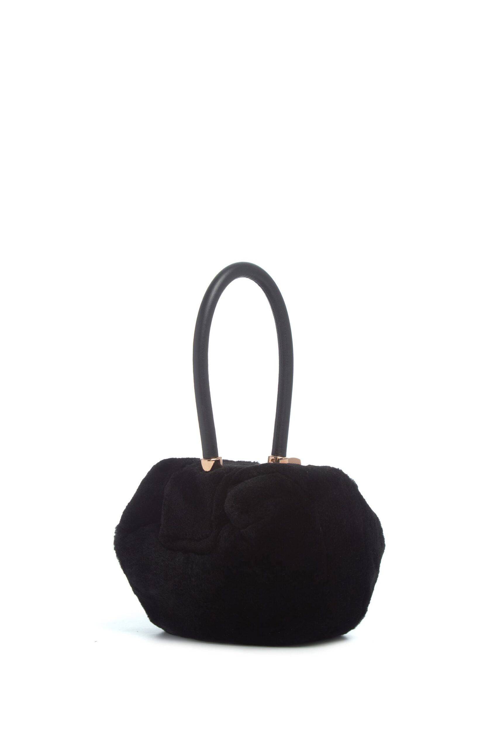Gabriela Hearst Demi Bag in Black Recycled Mink Fur gabriela hearst bag
