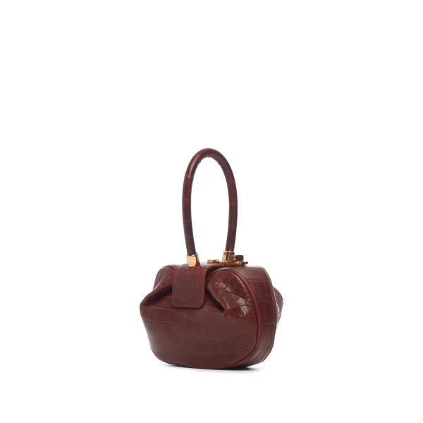 Demi Bag in Cognac Crocodile Leather