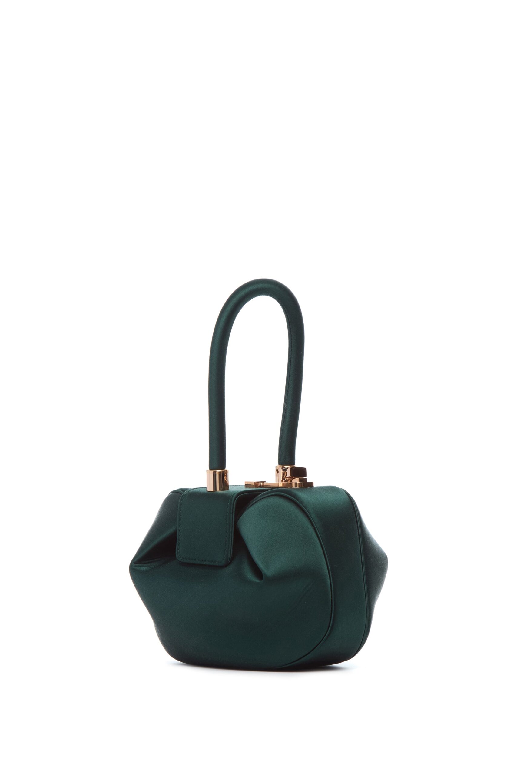 Gabriela Hearst Demi Bag in Emerald Satin gabriela hearst bag