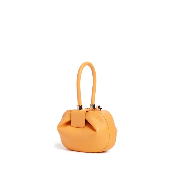 Demi Bag in Fluorescent Orange Nappa Leather