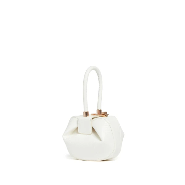 Demi Bag in Ivory Snakeskin