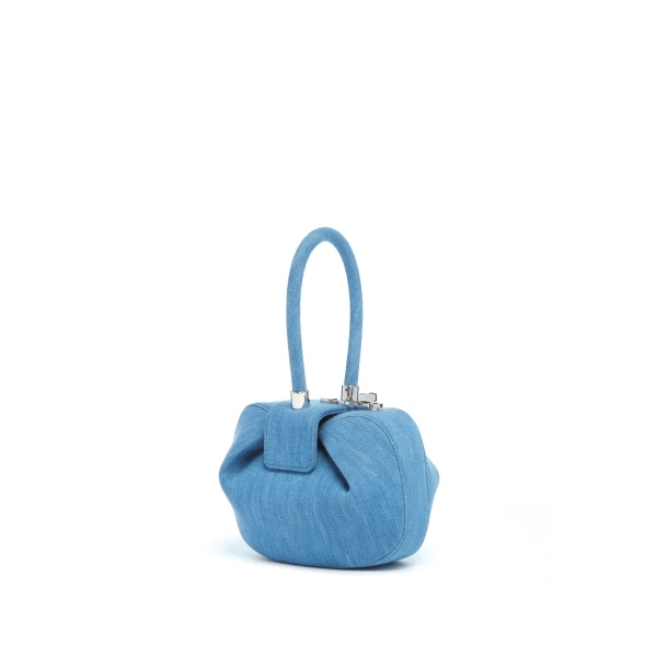 Demi Bag in Light Blue Recycled Cotton Linen Denim