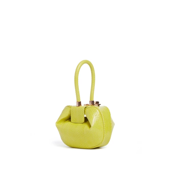 Demi Bag in Lime Adamite Snakeskin