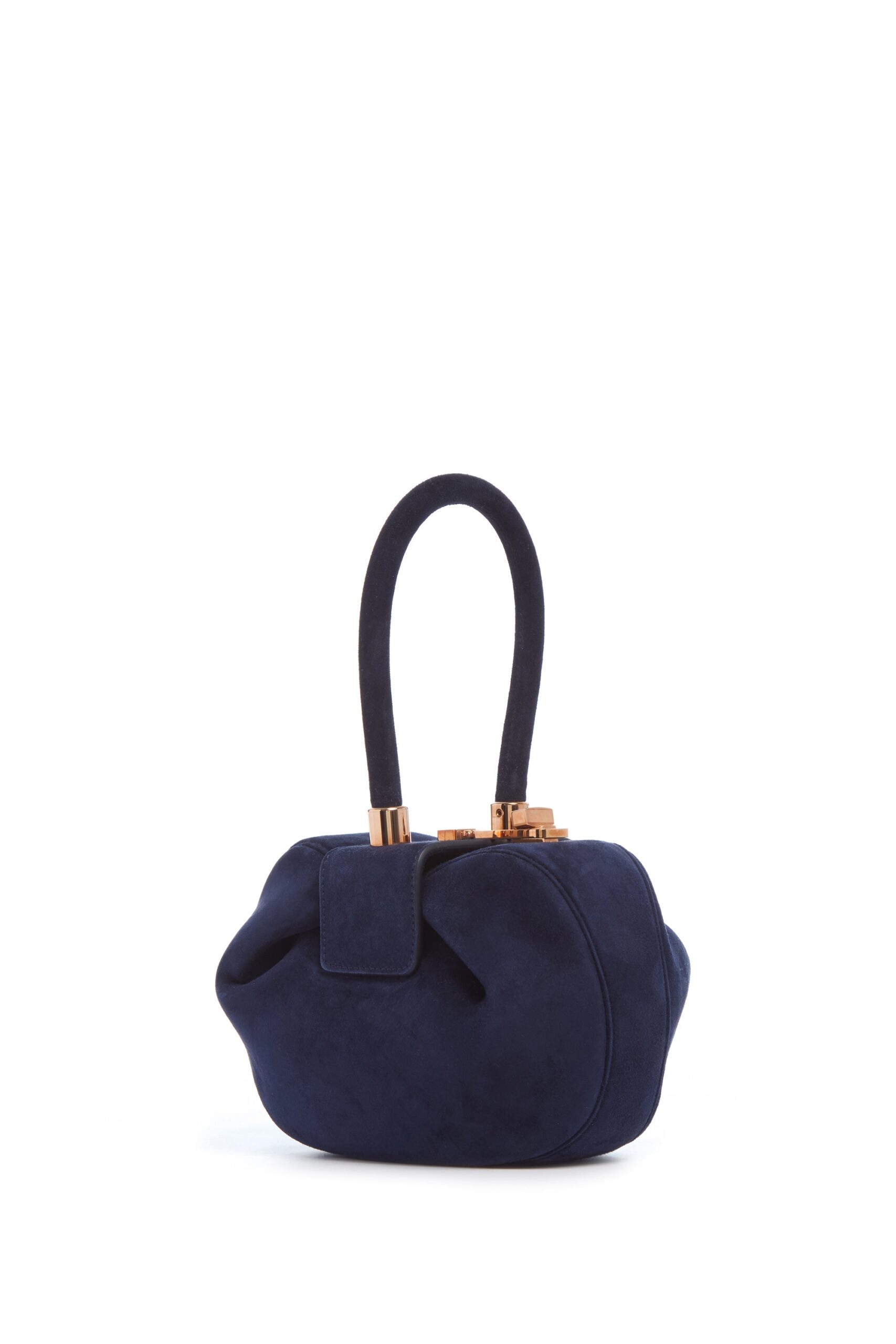 Gabriela Hearst Demi Bag in Navy Suede gabriela hearst bag