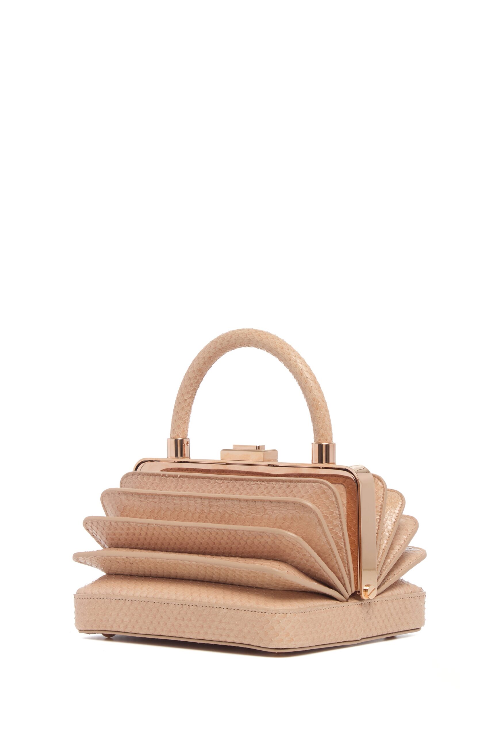 Gabriela Hearst Diana Bag in Nude Snakeskin gabriela hearst bag