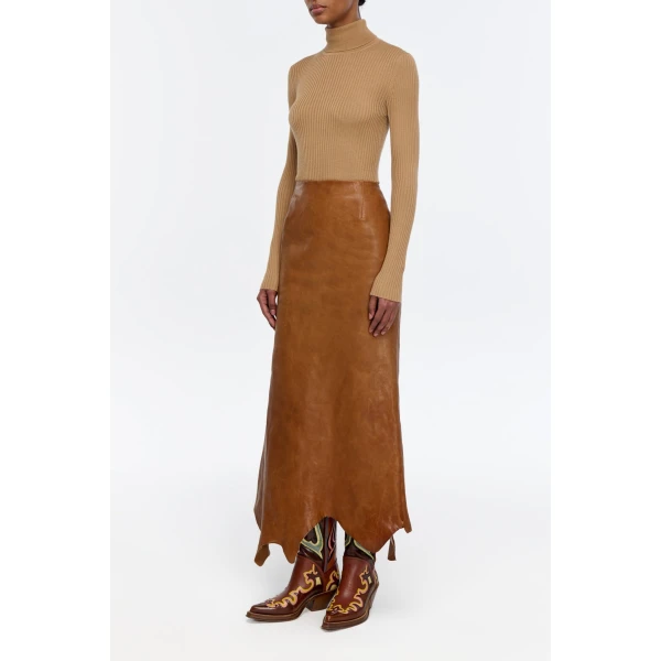 gabriela hearst leather skirts