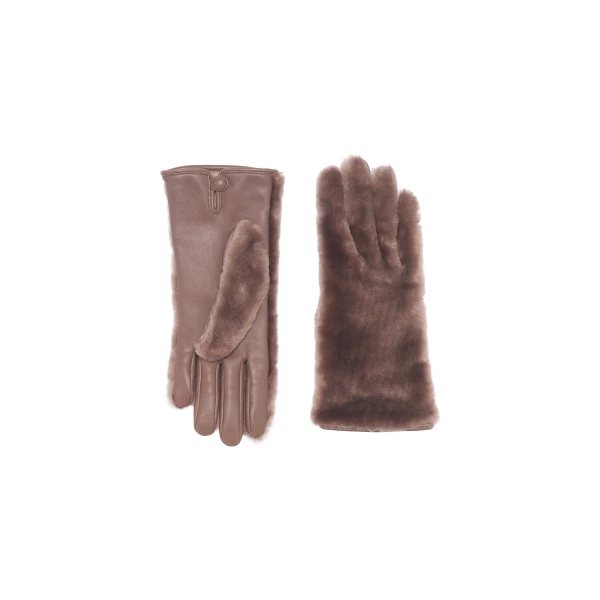 Eglantina Gloves in Mocha Shearling