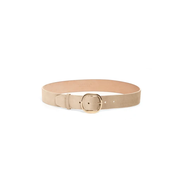 Elster Belt in Light Beige Suede