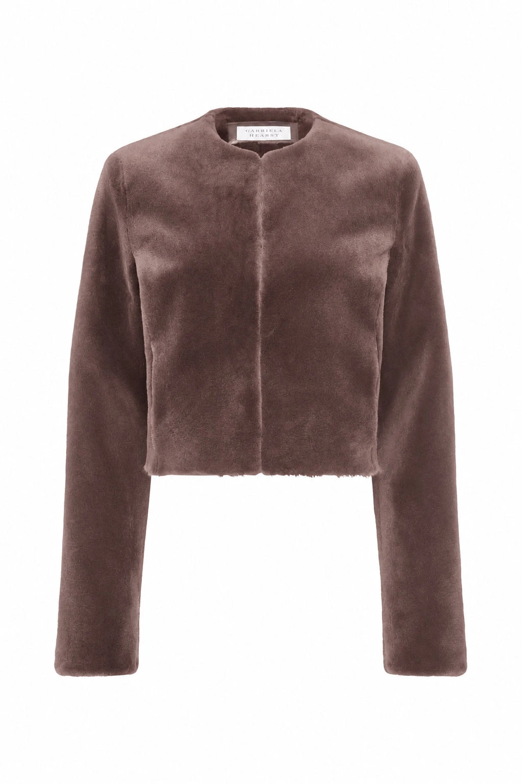 Gabriela Hearst Hermera Raw Cut Jacket in Mocha Shearling gabriela hearst jacket