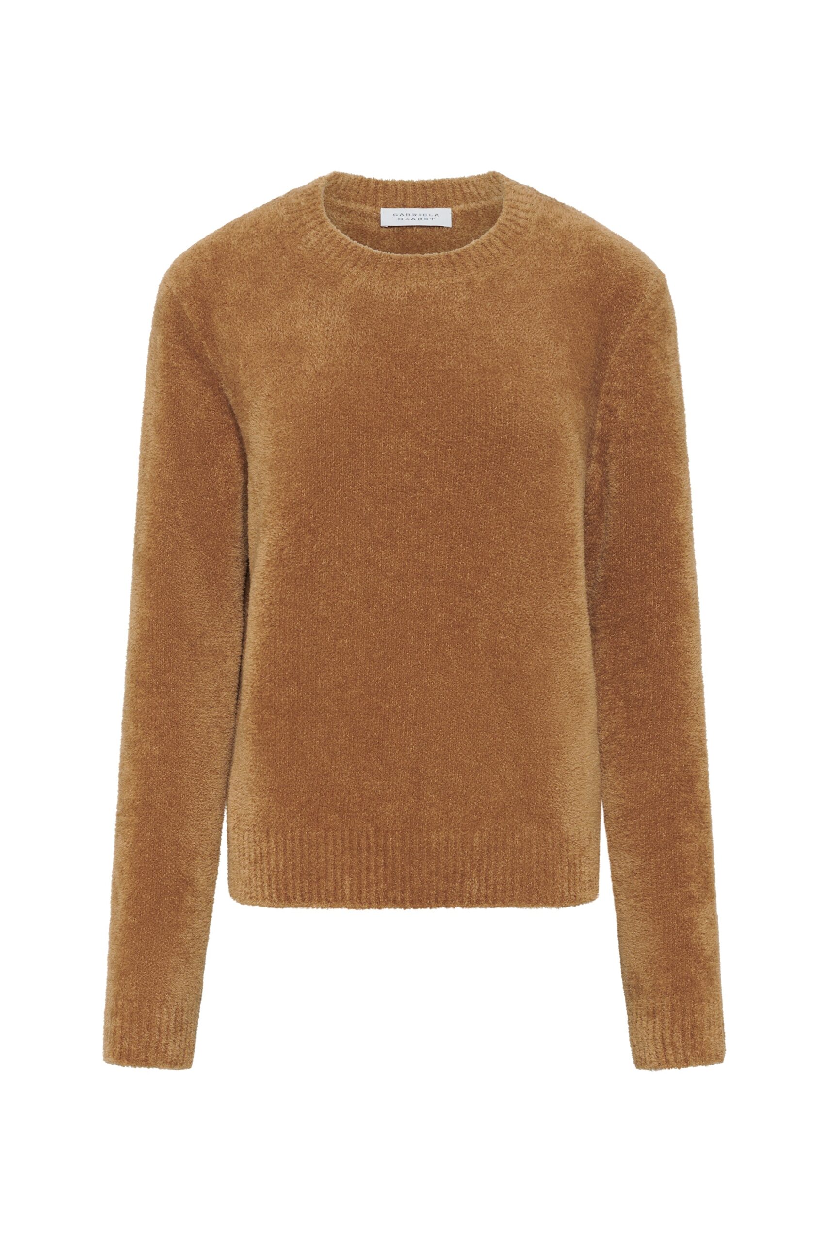 Gabriela Hearst Imber Knit Sweater in Mid Camel Silk gabriela hearst sweater