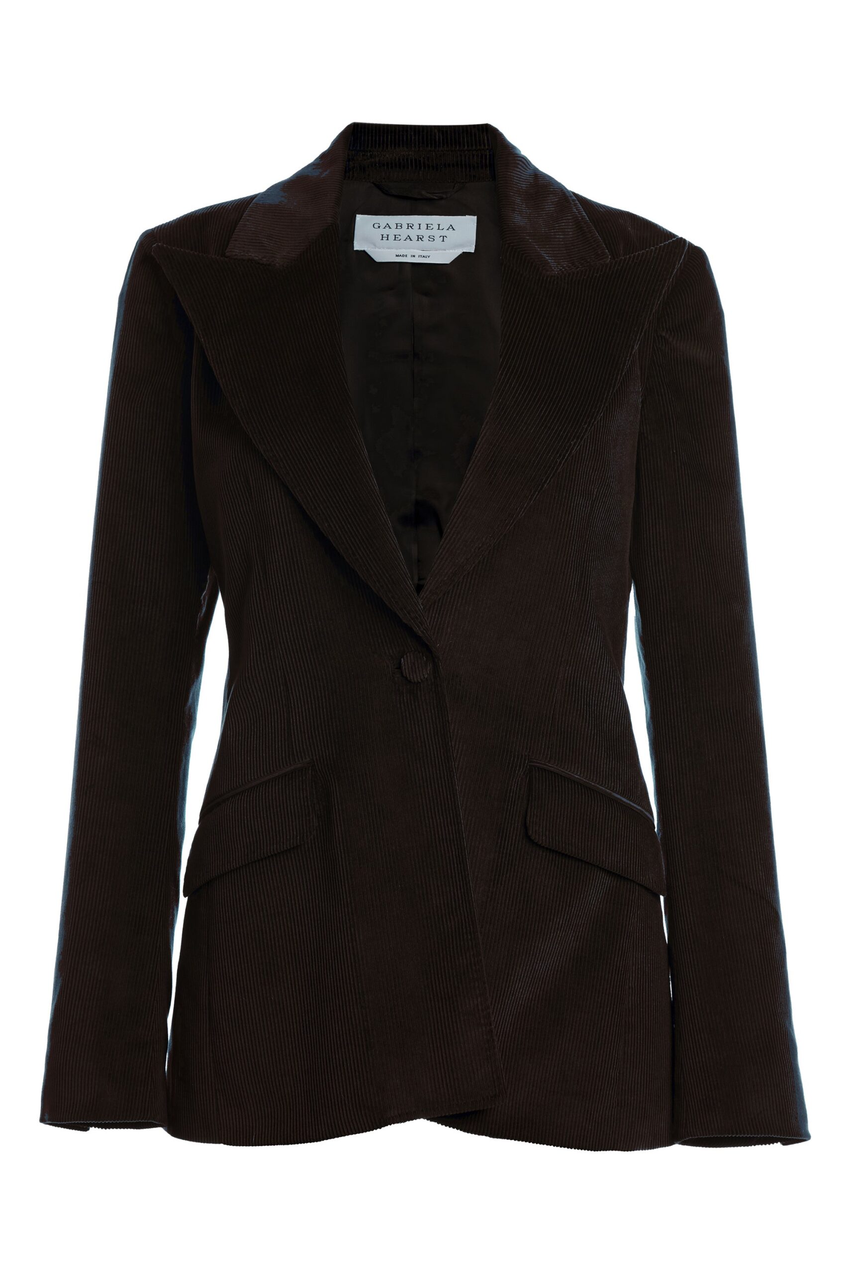 Gabriela Hearst Leiva Blazer in Chocolate Cashmere Corduroy gabriela hearst blazer