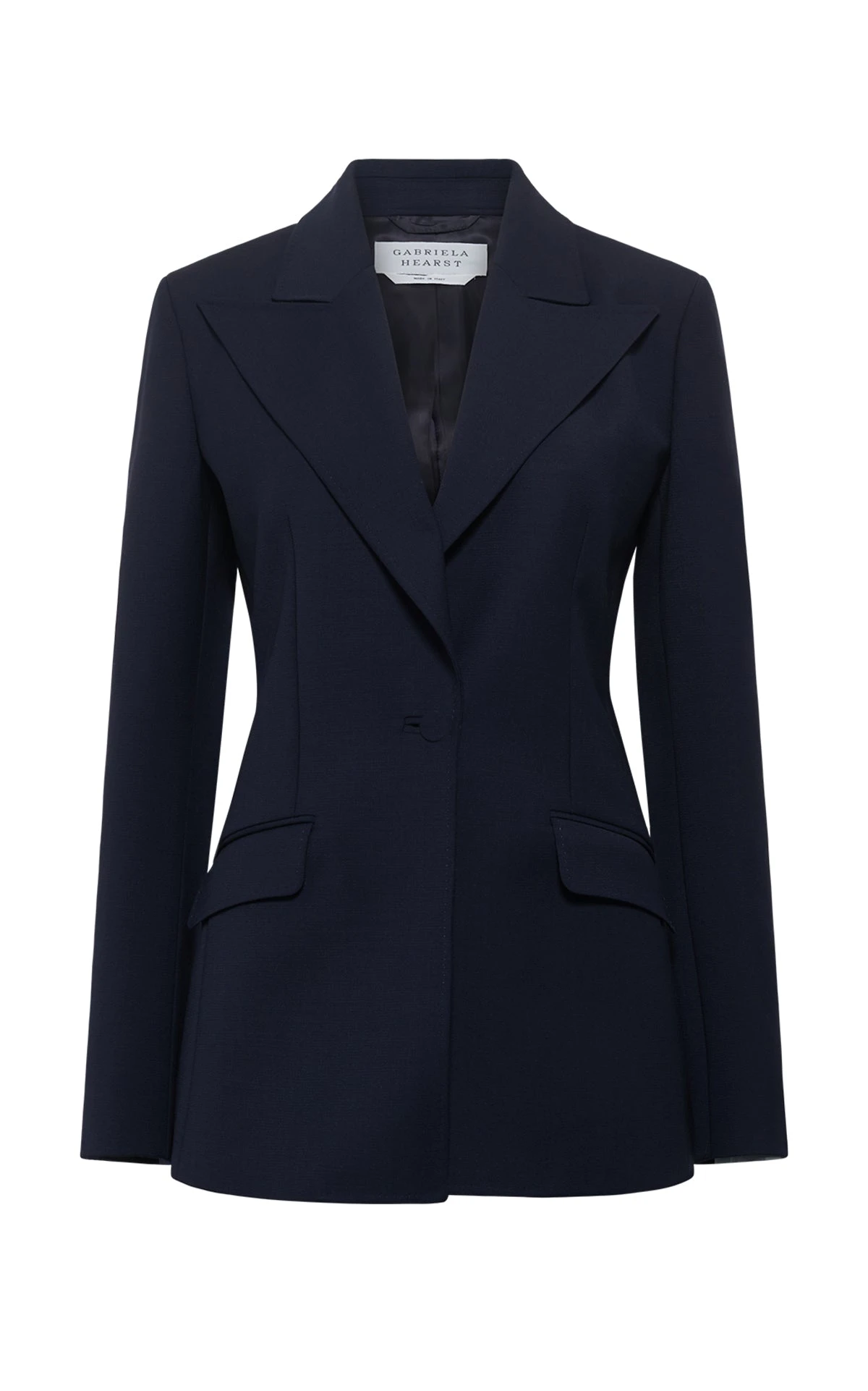 Gabriela Hearst Leiva Blazer in Dark Navy Sportswear Wool gabriela hearst blazer