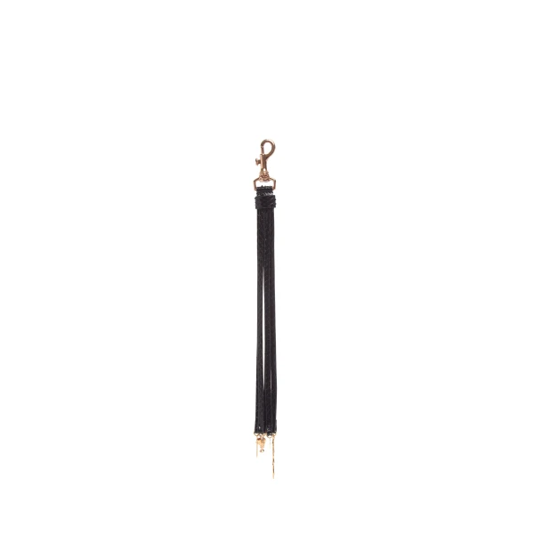 Leonora Charm in Black Snakeskin