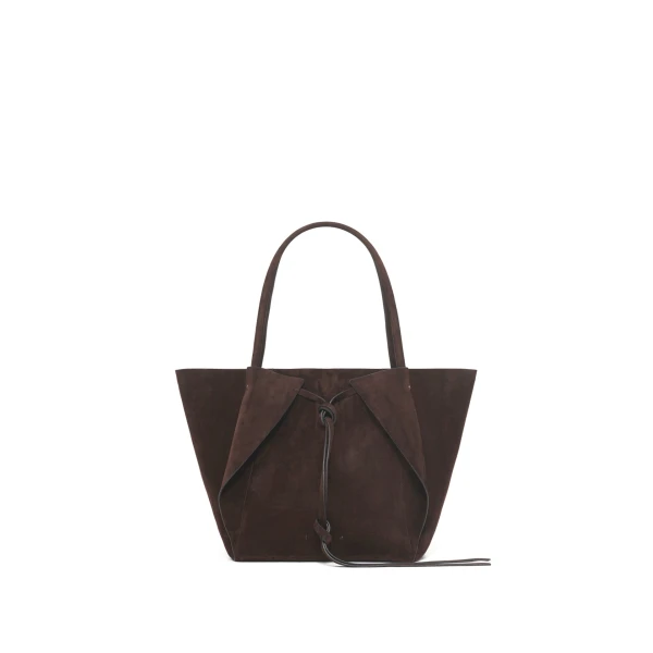 Marija Tote Bag in Chocolate Suede