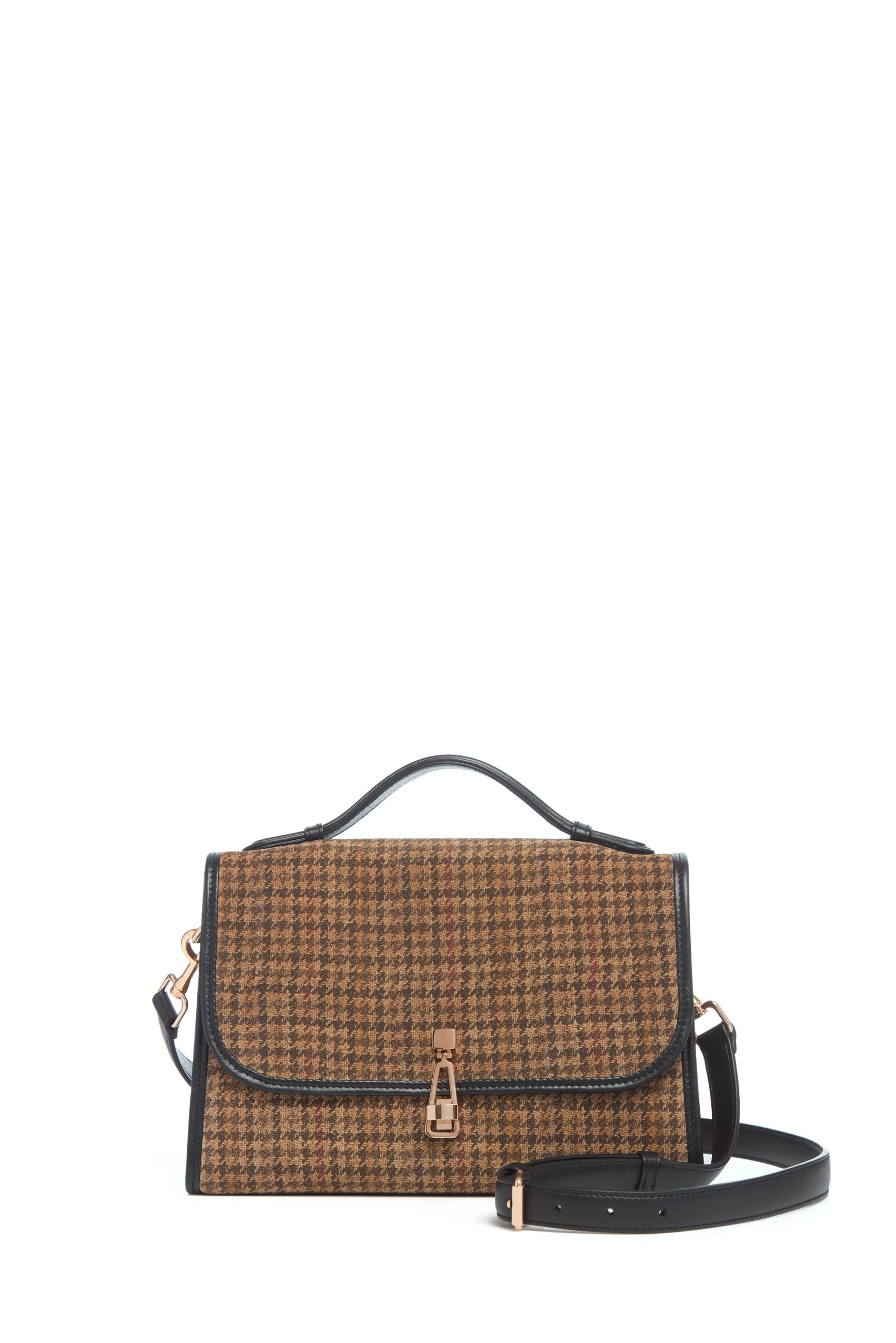 Gabriela Hearst Medium Leonora Bag in Camel Multi Suede Houndstooth gabriela hearst bag