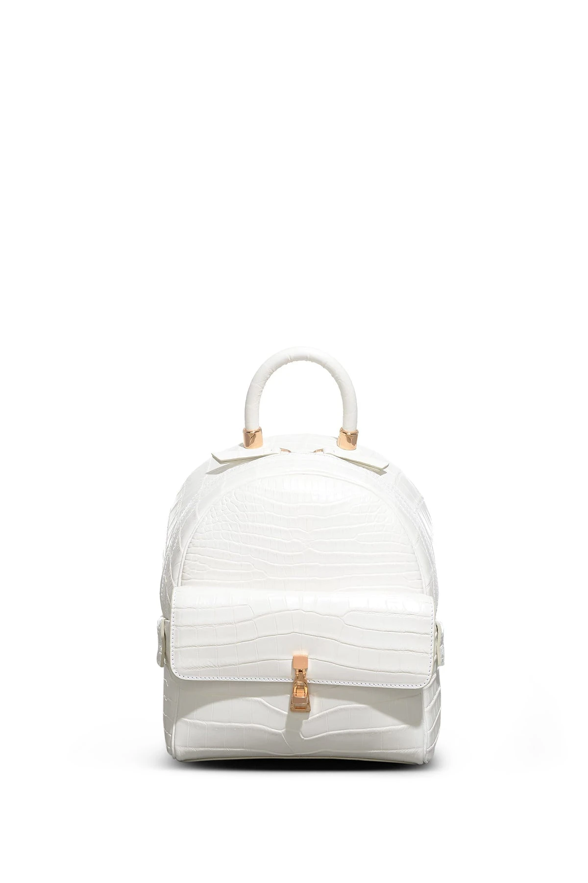 Gabriela Hearst Mini Billie Backpack in Ivory Crocodile Leather gabriela hearst backpack