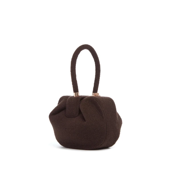 Nina Bag in Chocolate Cashmere Felt