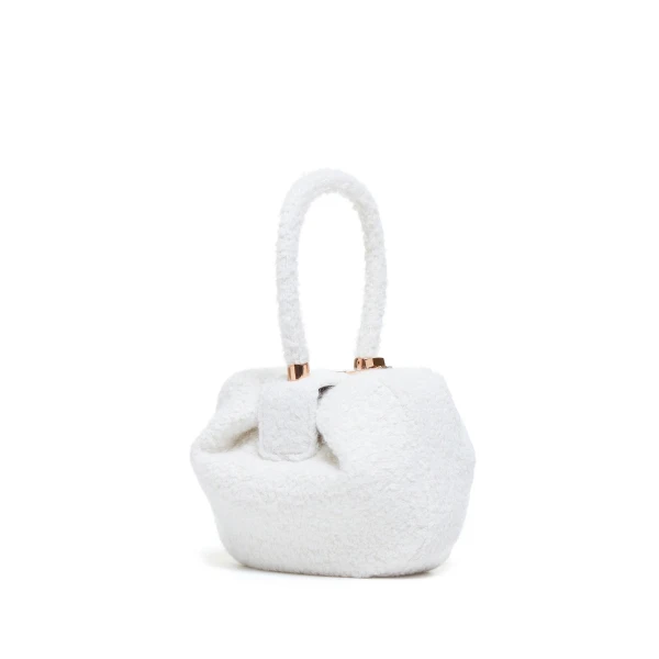 Nina Bag in Ivory Cashmere Boucle