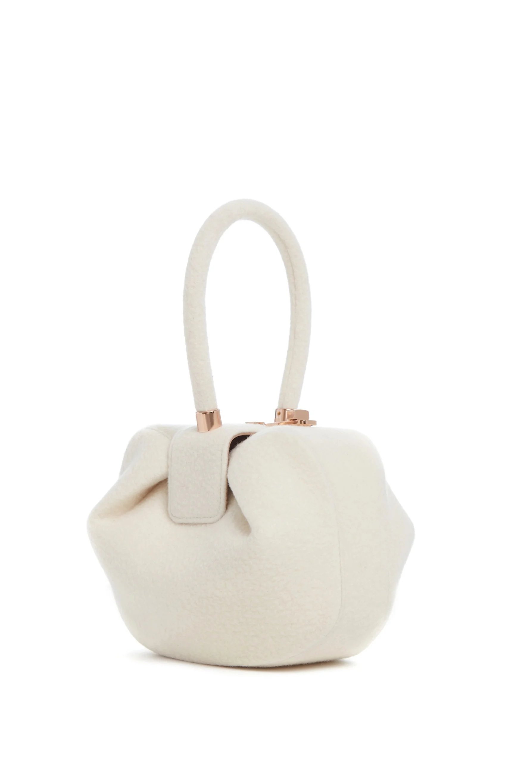 Gabriela Hearst Nina Bag in Ivory Cashmere Felt gabriela hearst bag