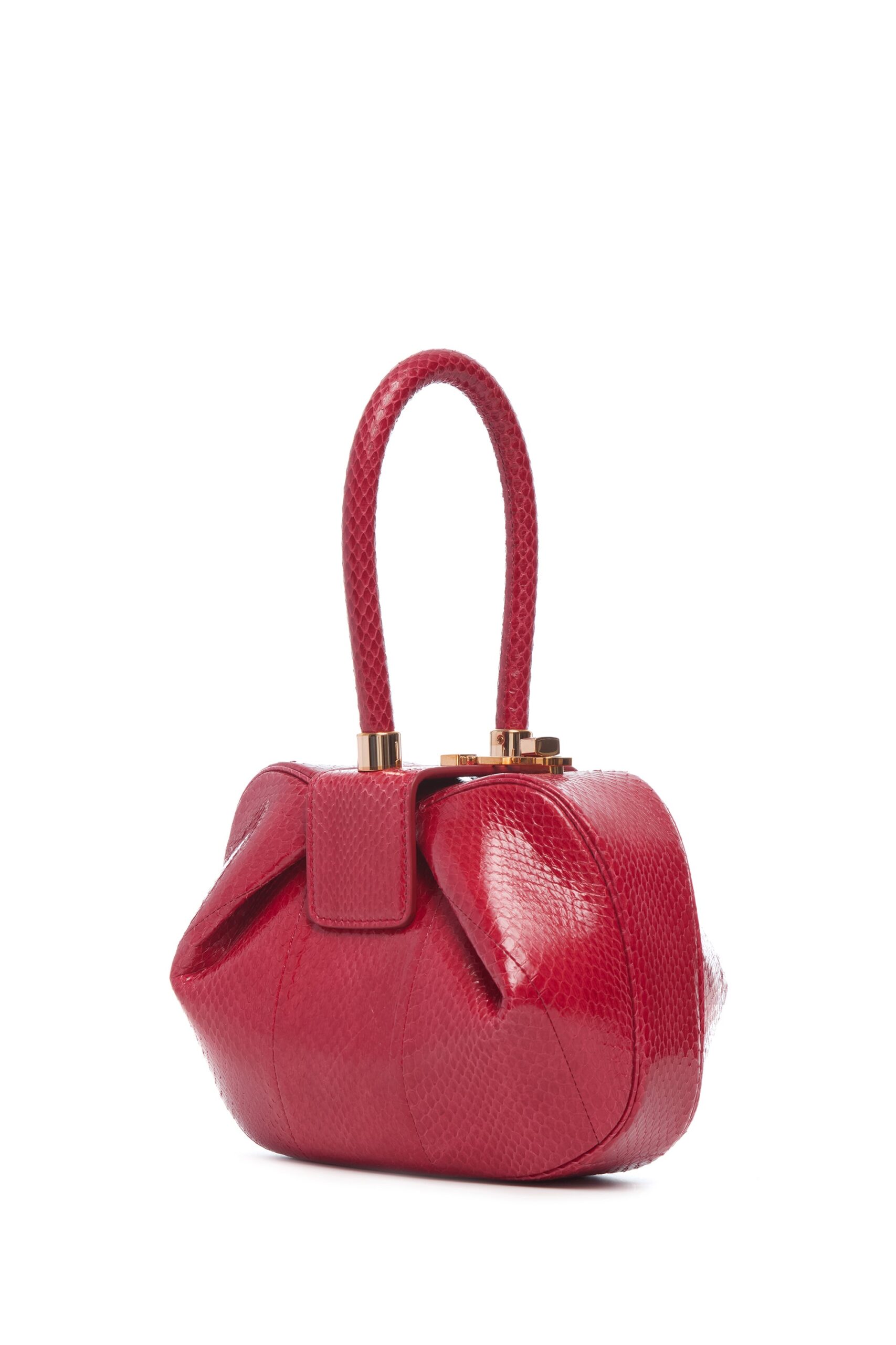 Gabriela Hearst Nina Bag in Red Snakeskin gabriela hearst bag