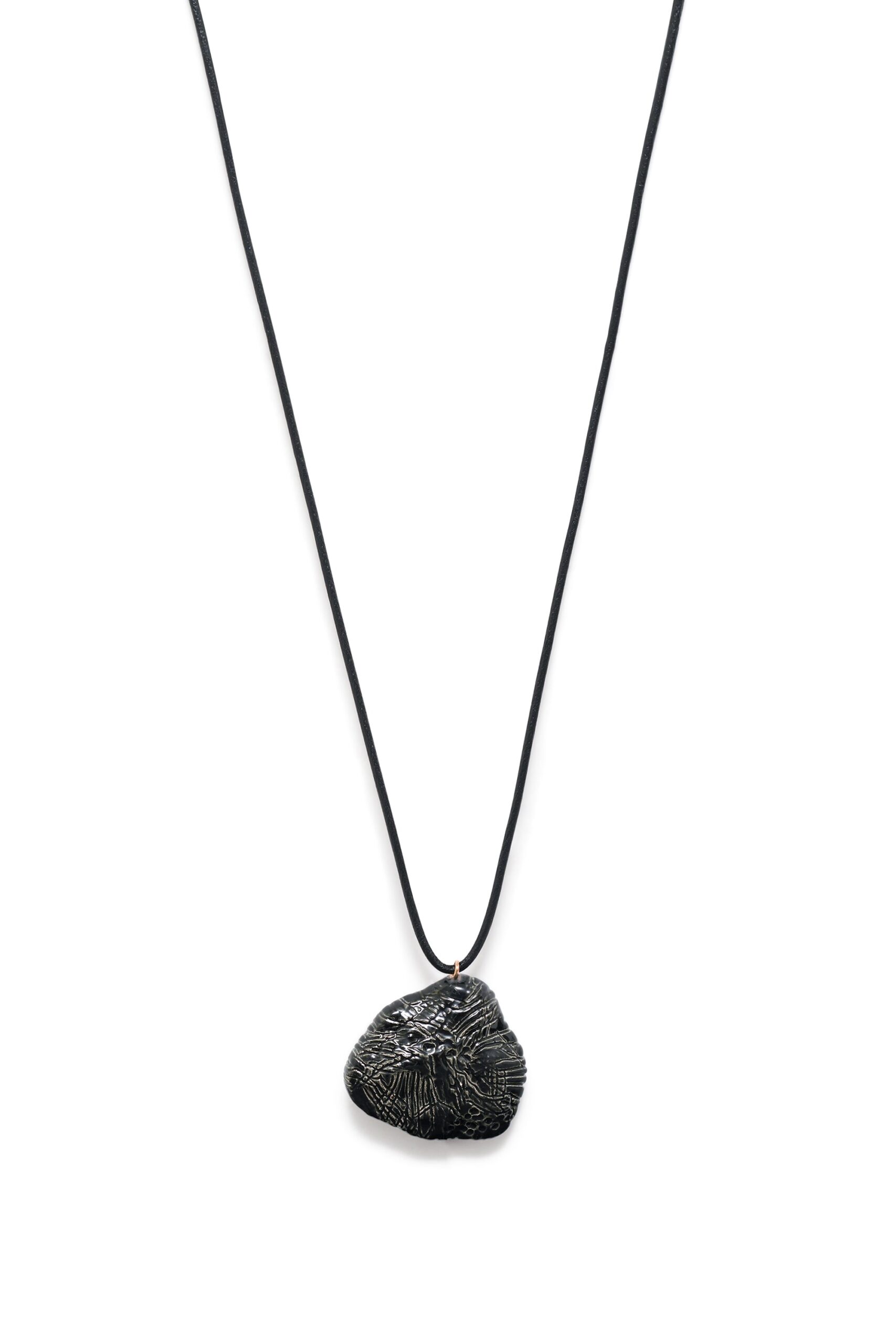 Gabriela Hearst Nugget Necklace in Black Ceramic gabriela hearst necklace
