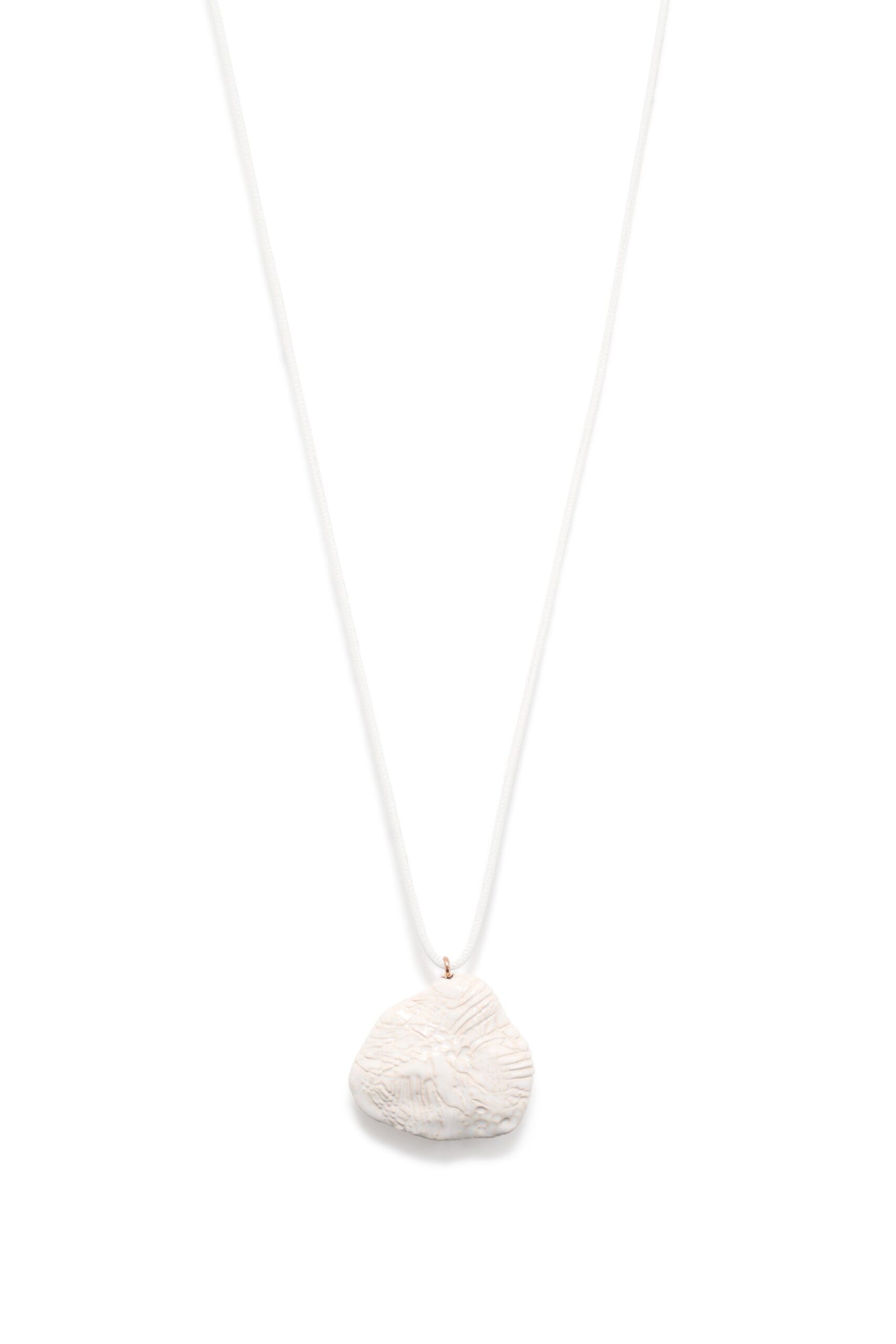 Gabriela Hearst Nugget Necklace in Ivory Ceramic gabriela hearst necklace