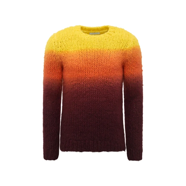 Pallas Knit Sweater in Dip Dye Sunrise Welfat Cashmere