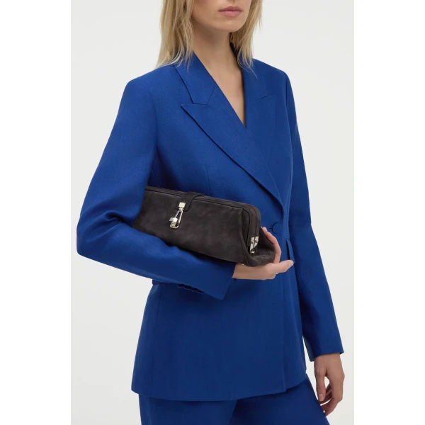 gabriela hearst clutch grey
