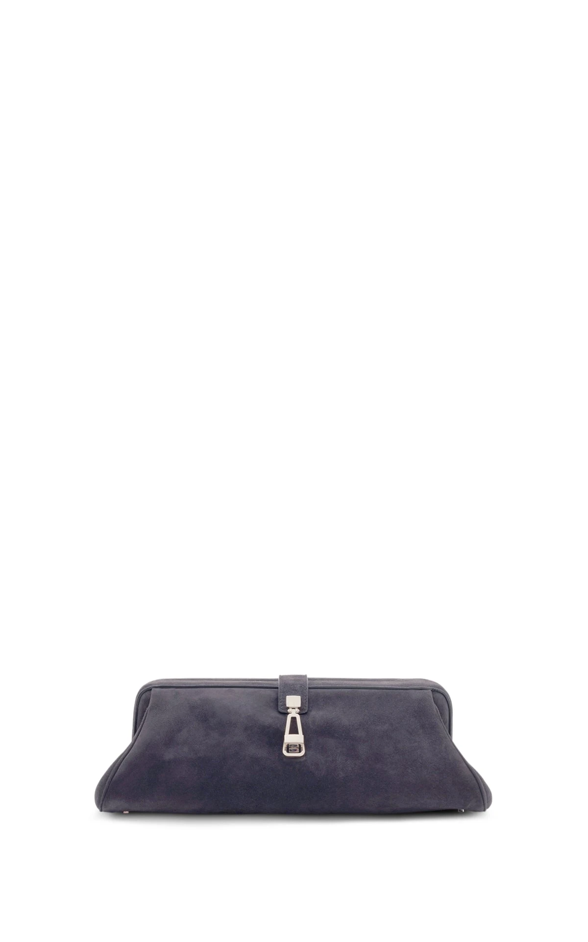 Gabriela Hearst Paola Clutch in Dark Grey Suede gabriela hearst clutch