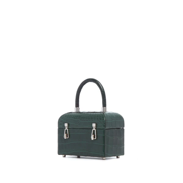 Patsy Bag in Green Crocodile Leather