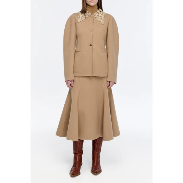 gabriela hearst skirt beige